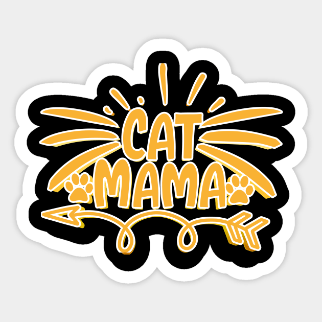 Cat Mama 2 Sticker by goldstarling